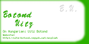 botond uitz business card